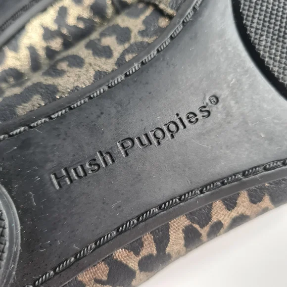 Hush Puppies Size 9 Animal Print Leather Ballet Flats Shoes - Picture 10 of 14